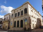 Nardo, Teatro Comunale, erbaut 1892 durch den Architekten Gregorio Nardo (02.03.2023)