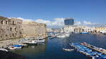 Gallipoli, Ausblick auf den Porto Peschericcio (02.03.2023)