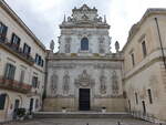 Lecce, Klosterkirche Madonna dell Carmine an der Piazza Tancredi (03.03.2023)