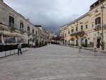 Matera, historische Gebude in der Via Ridola (01.03.2023)