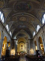 Bologna, barocker Innenraum der San Benedetto Kirche, erbaut bis 1606 durch G.