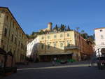 Brisighella, Ristorante Gigiole an der Piazza Giosue Carducci und Burg Rocca (31.10.2017)