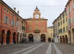 Correggio, Palazzo Cattini am Corso Mazzini, erbaut 1675 (09.10.2016) 