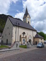 Malborghetto, einschiffige gotische Pfarrkirche Santa Maria, restauriert 1809 (05.05.2017)