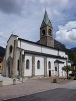 Pontebba, dreischiffige gotische Pfarrkirche Santa Maria Maggiore, erbaut bis 1504 durch den Architekten Johann Komauer (05.05.2017)