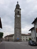 Nogaredo di Corno, Campanile der San Giorgio Kirche (06.05.2017)