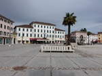 Palmanova, Piazza Grande in der Altstadt, sechseckiger Zentralplatz (06.05.2017)