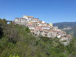 Ausblick auf die Ortschaft Sellia, Provinz Catanzaro (08.04.2024)