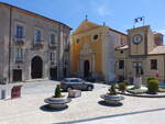 Taverna, Pfarrkirche San Domenico an der Piazza del Popolo, erbaut ab 1478 (08.04.2024)