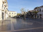 Castrovillari, Huser an der Piazza Municipio (06.04.2024)