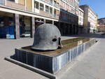 Cosenza, Brunnen an der Piazza dei Bruzi (07.04.2024)