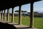 Blick in einen Palastgarten von Pompeji; 29.03.2008