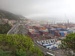 Ausblick auf die Hafenanlagen von Salerno (26.02.2023)