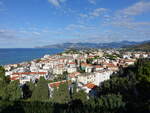 Sperlonga, Ausblick auf die Huser in der Neustadt (21.09.2022)