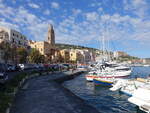 Gaeta, Ausblick vom Hafen auf die Kathedrale St.