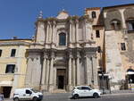 Tarquinia, Chiesa dell Suffgraio, erbaut von 1751 bis 1761 am Corso Vittorio Emanuele (23.05.2022)