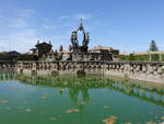 Bagnaia, historischer Brunnen im Park der Villa Lante (24.05.2022)