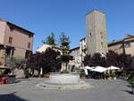 Viterbo, Geschlechterturm an der Piazza del Gesu (24.05.2022)