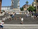 Die Spanische Treppe in Rom.