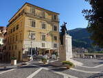Subiaco, Denkmal an der Piazza Santa Maria della Valle (18.09.2022)
