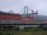 Genua, Reste der eingestrzten Morandi Brcke der Autobahn A 10 (15.06.2019)