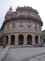 Genua, Palazzo della Nuova Borsa Valori an der Piazza de Ferrari, erbaut von 1906 bis 1912, Architekt Adolfo Coppede (15.06.2019)