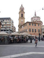 Rapallo, Pfarrkirche San Gervasio an der Piazza Cavour, erbaut von 1604 bis 1628 (15.06.2019)