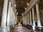 Diano Marina, Innenraum der Pfarrkirche San Antonio Abate (04.10.2021)