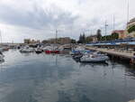 San Remo, Hafen mit Festung Forte di Santa Tecla (03.10.2021)