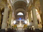 Albenga, Innenraum der Pfarrkirche Santa Maria in Fontibus (04.10.2021)