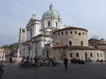 Brescia, Neuer und alter Dom am Domplatz, neuer Dom erbaut von 1604 bis 1825, Duomo Vecchio erbaut im 11.