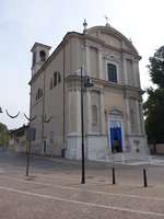 Montirone, San Lorenzo Kirche, erbaut von 1762 bis 1810 durch Architekt Gaspar Abate Turbino (08.10.2016)