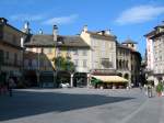 Seit der Durchgangsverkehr vom Marktplatz in Domodossola verbannt wurde, ist der Platz eine Oase der Ruhe.