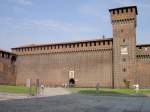 Mailand, Castello Sforzesco, erbaut ab 1450 von Francesco I.