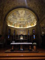 Trezzo sull’Adda, barocker Chorraum in der Pfarrkirche San Gervasio (30.09.2018)