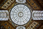 Die Glaskuppel der Galleria Vittorio Emanuele II, einer Einkaufsgalerie aus dem 19.