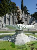 Tremezzo, Brunnen im Park der Villa Meier in der Via Patrizio Peduzzi (23.09.2018)