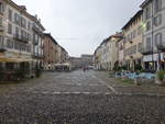 Pavia, Gebude an der Piazza della Vittoria (01.10.2018)