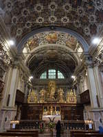 Varese, Hochaltar von 1617 in der San Giuseppe Kirche, Fresken von Giovanni Battista del Sole und Antonio Rancati (22.09.2018)