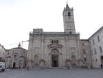 Ascoli Piceno, Dom Sant Emidio an der Piazza Arringo, erbaut von 1529 bis 1539 (29.03.2022)