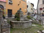 San Severino Marche, Fonte dei Leoni in der Via Nazario Sauro (30.03.2022)
