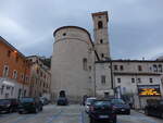 Fossombrone, Pfarrkirche San Agostino an der Piazza Dante (01.04.2022)