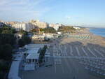 Termoli, Ausblick auf den Strand an der Lungomare Cristoforo Colombo (17.09.2022)