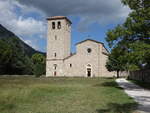 Castel San Vincenzo, Klosterkirche der Abbazia San Vincenzo al Volturno, erbaut im 12.