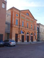 Alba, Teatro Sociale, erbaut bis 1855 durch den Architekten Giorgio Busca (02.10.2018)