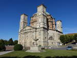 Vicoforte, Santuario di Vicoforte, im barocken Stil erbaut von 1592 bis 1733, dessen gewaltige Kuppel mit einer Hhe von 75 Metern und einem Durchmesser von 35 Metern die grte