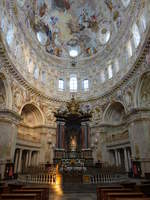 Vicoforte, barocker Hochaltar in der Klosterkirche Santuario di Vicoforte (03.10.2018)