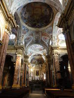 Mondovi, barocker Innenraum der Kathedrale San Donato (03.10.2018)