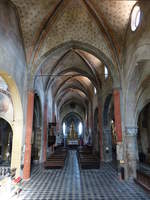 Saluzzo, gotischer Innenraum der Pfarrkirche St.