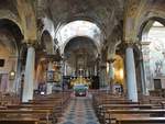 Orta San Giulio, barocker Innenraum der Pfarrkirche Santa Maria Assunta (06.10.2019)